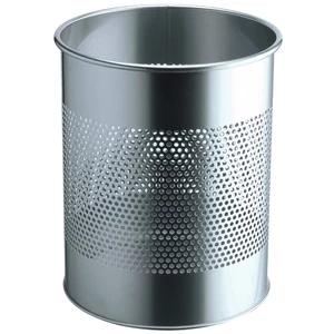 PAPÍRKOSÁR FÉM 15 L KEREK PERFORÁLT 165 MM (EZÜST)