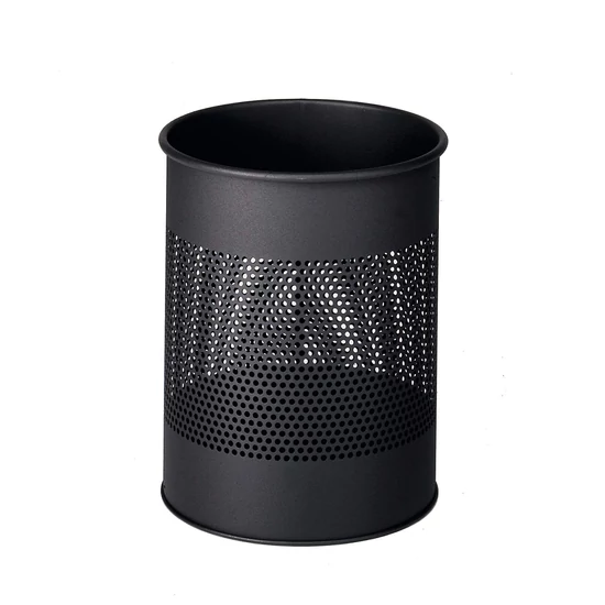 PAPÍRKOSÁR FÉM 15 L KEREK PERFORÁLT 165 MM (GRAFIT)