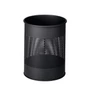 Kép 1/2 - PAPÍRKOSÁR FÉM 15 L KEREK PERFORÁLT 165 MM (GRAFIT)